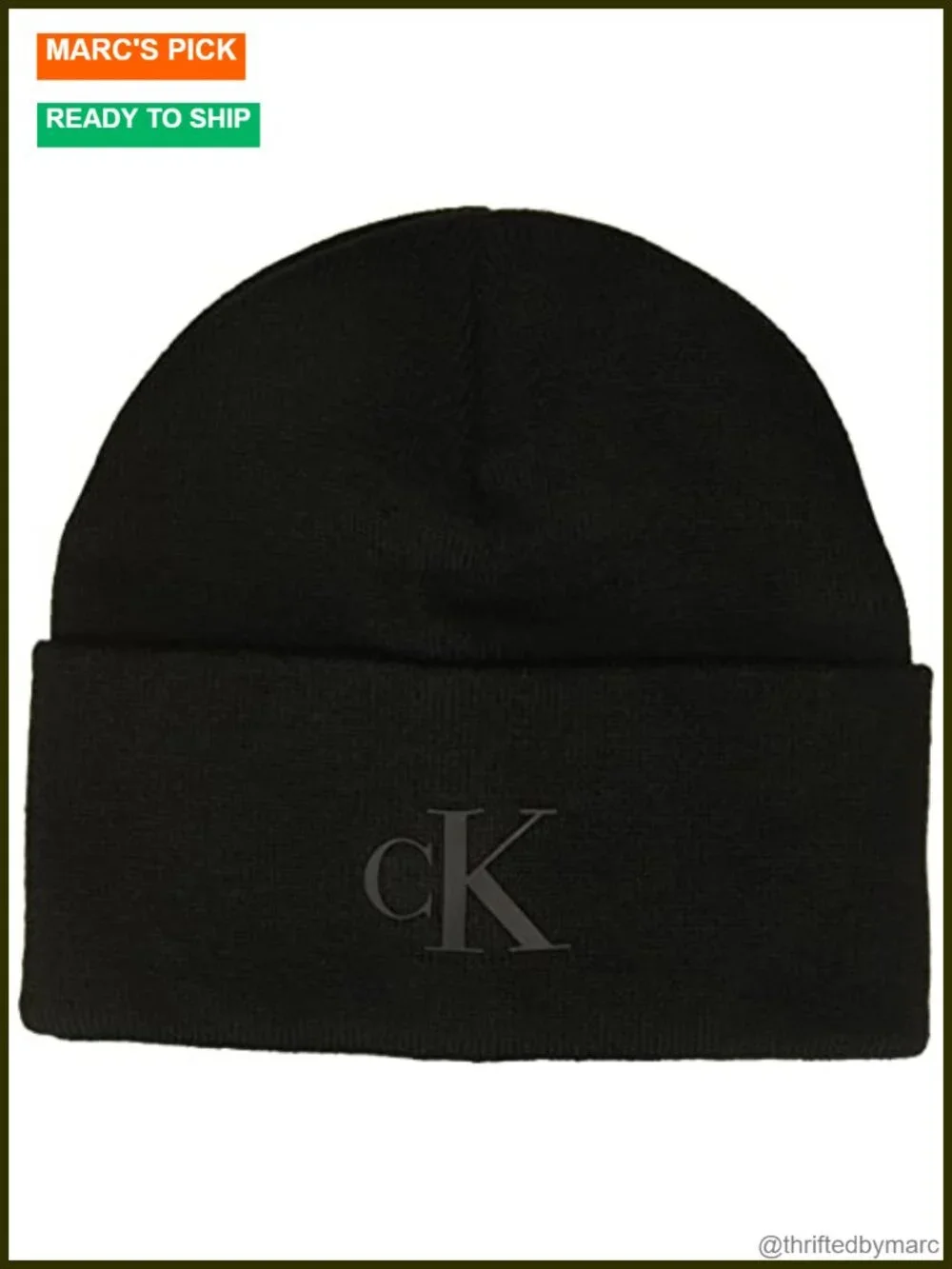 Men's Silicone Beanie with Fold Edge and Matte Logo
